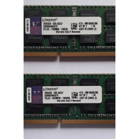 Kit  Memoria Ram Ddr3 Kingston Kta-mb1066k2/8g  (4gb X2)