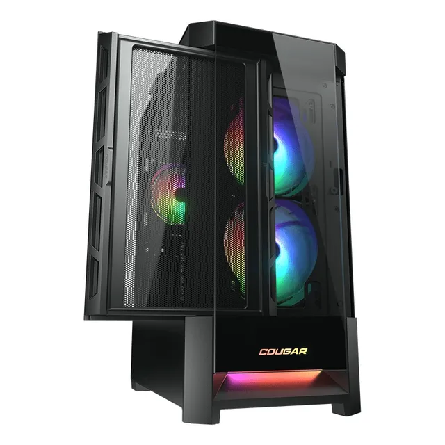 Gabinete Gamer Cougar Duoface Rgb Negro