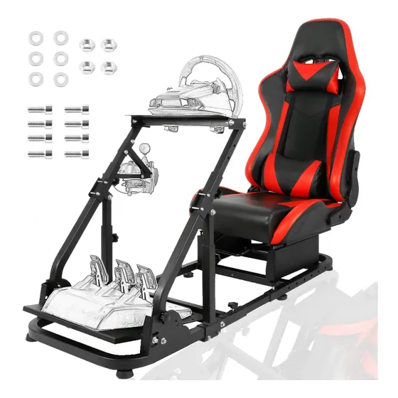 Cabina Carrera Marada Asiento Rojo 30 Para Plegable Pedal No