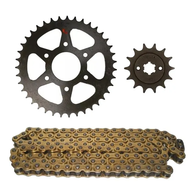 Kit Transmision Bajaj Rouser 200 Ns As Cadena Choho Oro 