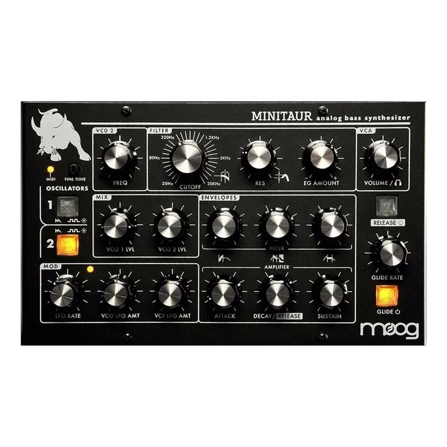 Sintetizador Analógico Moog Minitaur Bass - Plus Color Negro
