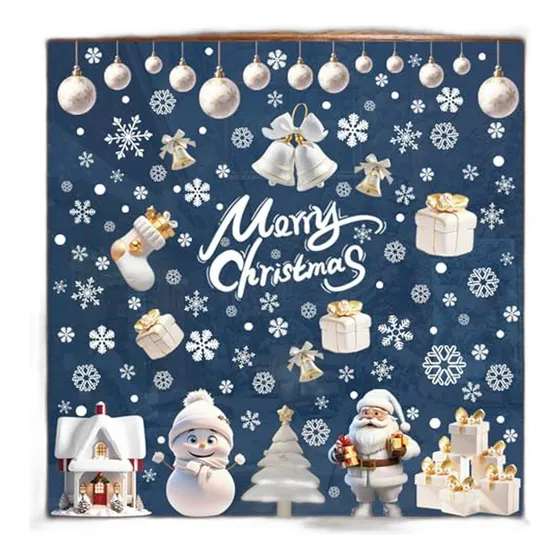 Adornos Navideños Para Ventanas: 251 Pegatinas Copos De Niev