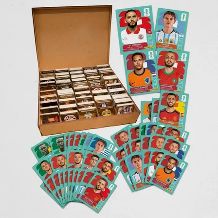 Kit Caixa Organizadora + 100 Figurinhas Diferentes Copa 2026 Fifa Word Cup 2026 Copa Do Mundo 2026