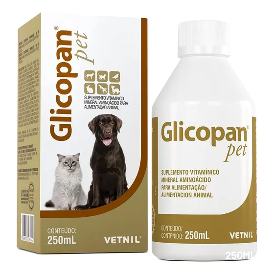 Glicopan Pet  250ml Suplementação De Vitaminas Vetnil