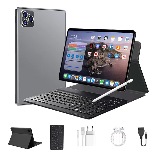 Tablet Economica  11'' 5g Wifi 16gb+1024gb Teclado Bluetooth