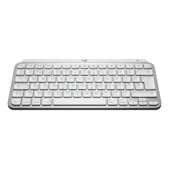 Teclado bluetooth Logitech Master Series QWERTY espanhol cor cinza-pálido com luz branco