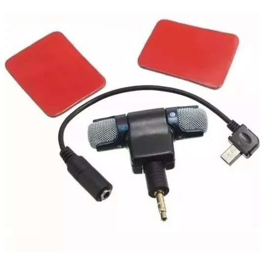 Micrófono Estéreo Compatible Gopro + Adaptador 3.5 Mm