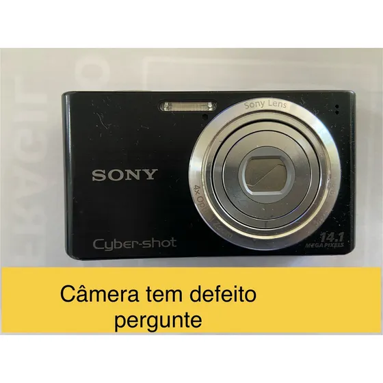 Câmera Digital Steady Shot  Sony Dsc-w610 Com Defeito Leia Preto