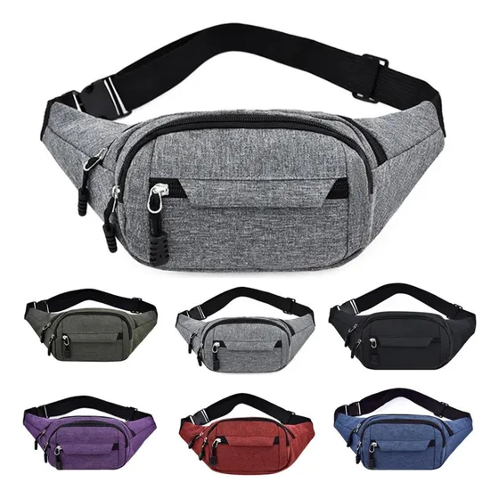 Bolsa Tiracolo Esportiva Masculina, Bolsa De Cintura Multifu