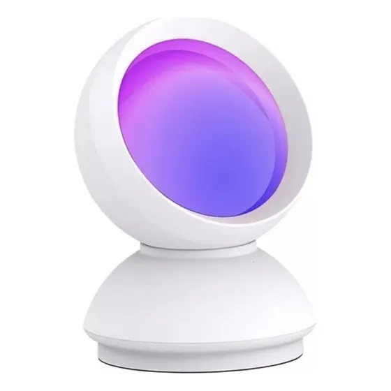 Luz Arkifi Lampara de Noche AK-DECO011 color blanco con pantalla color todos los colores 220V 18cm x 12cm x 12.5cm de diámetro