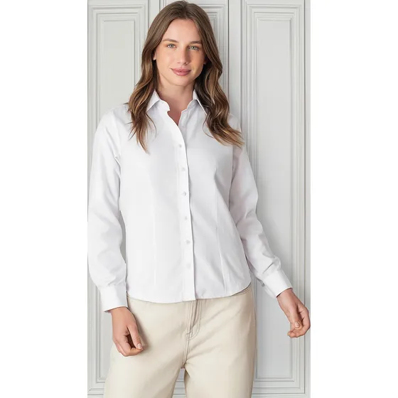 Blusa Oxford Trend Premium M/l Mujer Uv+ Protección