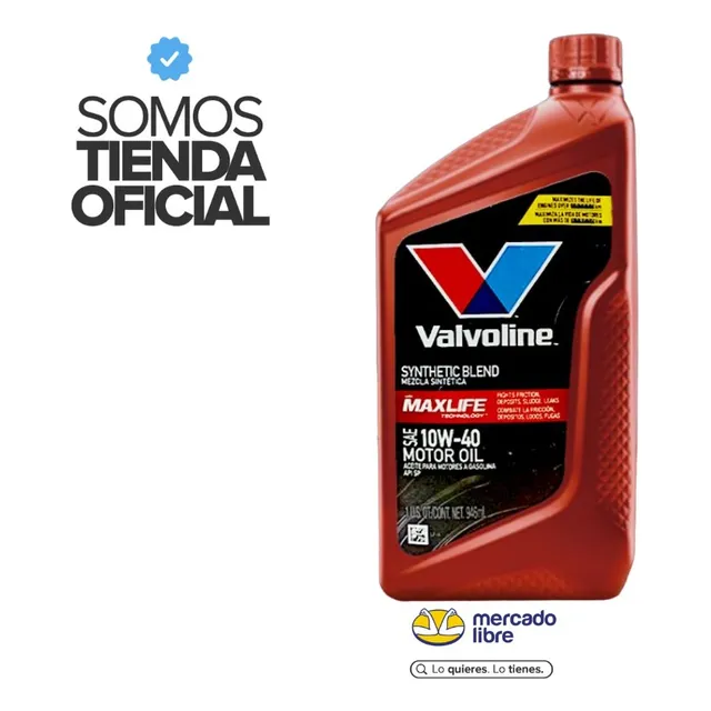 Aceite 10w40 Semi Sintetico Maxlife Valvoline 