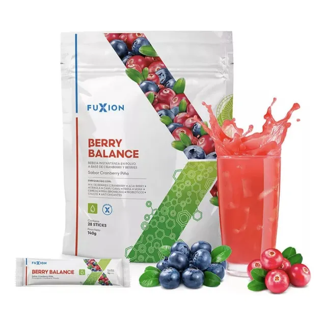 Fuxion - Berry Balance Protege Tu Organismo Pack X 28 Unid. Cranberry-piña