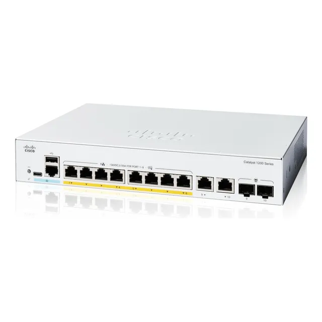 Switch Inteligente Cisco Catalyst 1200-8fp-2g De 8 Puertos G