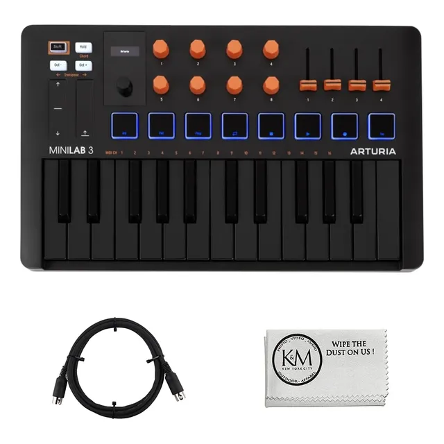 Controlador De Teclado Y Pad Midi Arturia Minilab 3 Orange