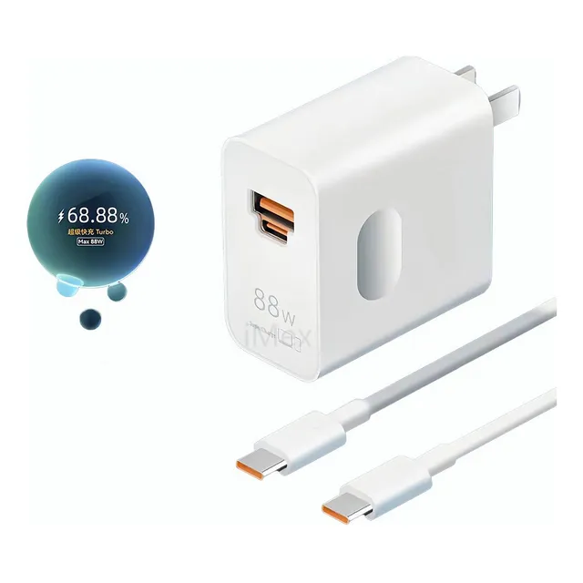 88w Cargador Con Cable Tipo C Para Huawei Honor Carga Rápid