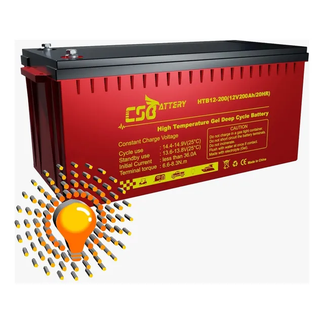Bateria Vrla Gel 12v 200ah Cs Battery Para Energia Solar
