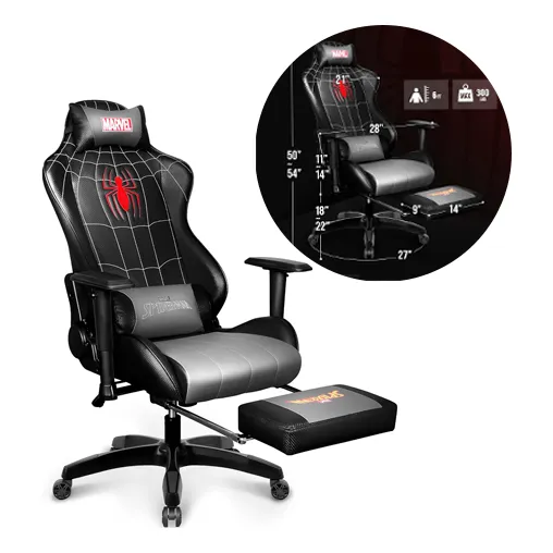 Silla Gamer Gaming Ergonomica Reclinable Negra
