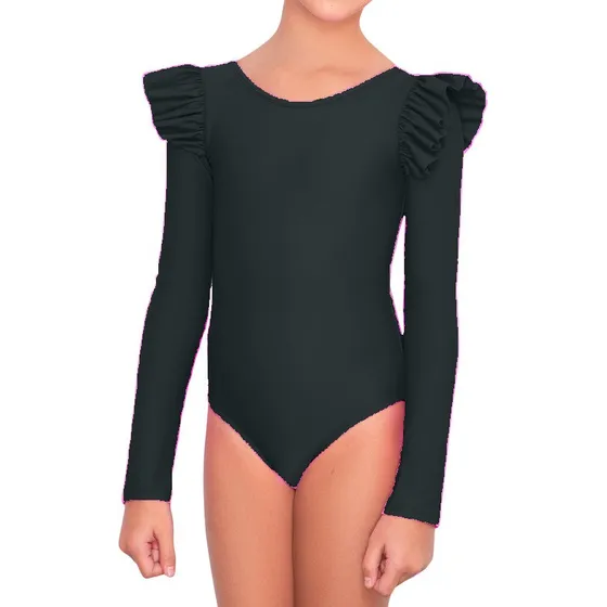 Traje De Baño Manga Larga Para Niñas