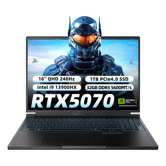 Rtx5070 Laptop Gamer Thunderobot Rs16 I9 13900hx 32g 1t 16''