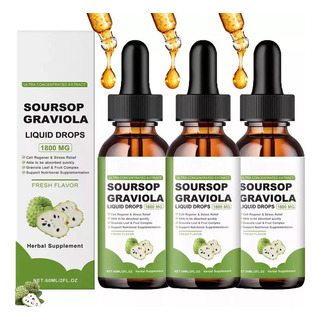 3 Unidades De Extracto Puro De Guanábana 100% Natural. 3 Unidades De Extracto Puro De Guanábana 100% Natural.