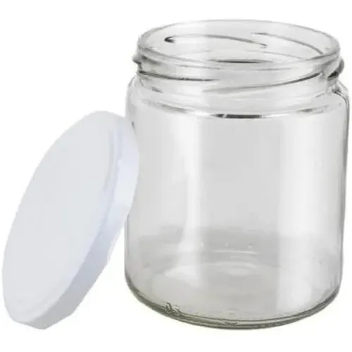 12 Frasco Vidrio 07oz 200ml Conservas Recuerdos (it-334) Color Tapa Blanca