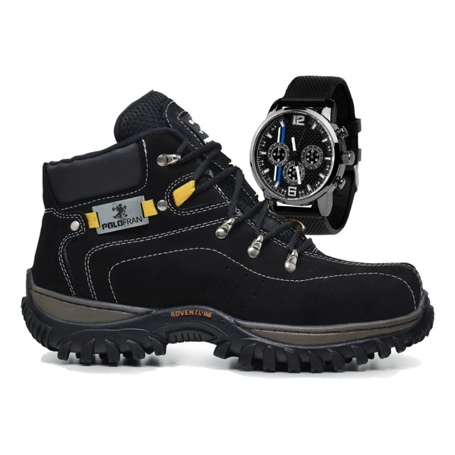 Bota Masculina Adventure Coturno Botina Com Brinde Bota Masculina Adventure Coturno Botina Com Brinde