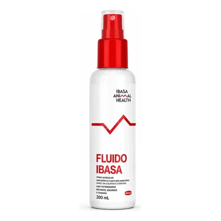 Fluido Ibasa 200ml Spray Muscular Uso Veterinário