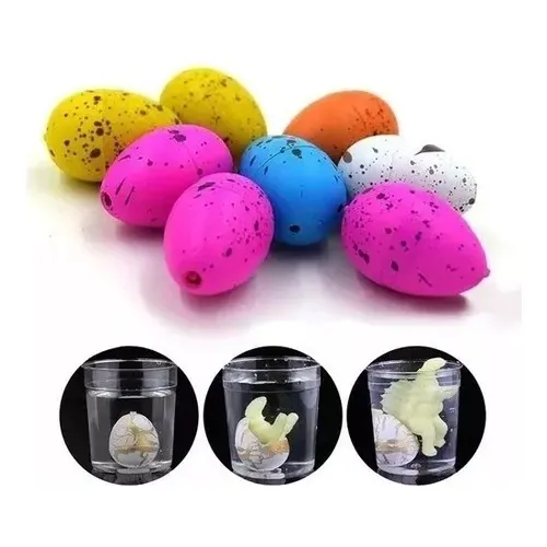Huevos Dinosaurio X4 Nacen Y Crecen Con Agua Juguete Expande