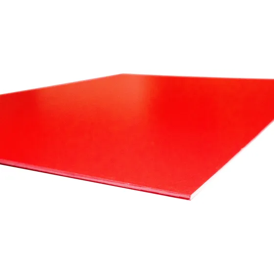 Laminas Ps Poliestireno Alto Impacto Pvc 2.0mm Color Rojo