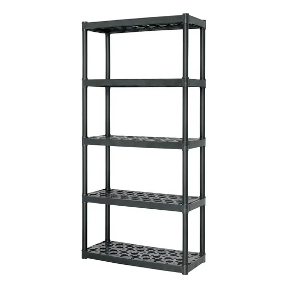 Estante plástico, 5 repisas, carga 70 kg, medidas 185x43x91 cm, Truper EST-5