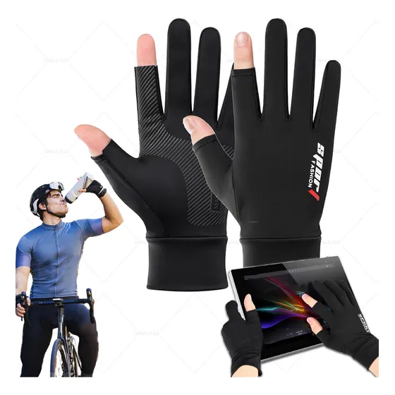 Guantes De Protección Solar De Verano Sin Género Medio Dedo