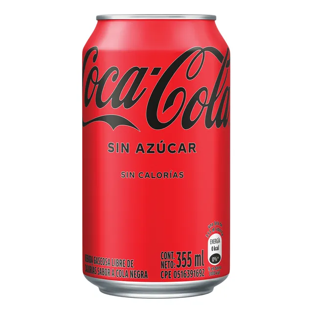 Refresco Coca-cola Sin Azúcar Lata 355ml 12 Unidades