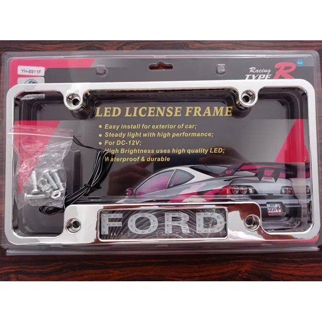 Porta Placa Ford Led 