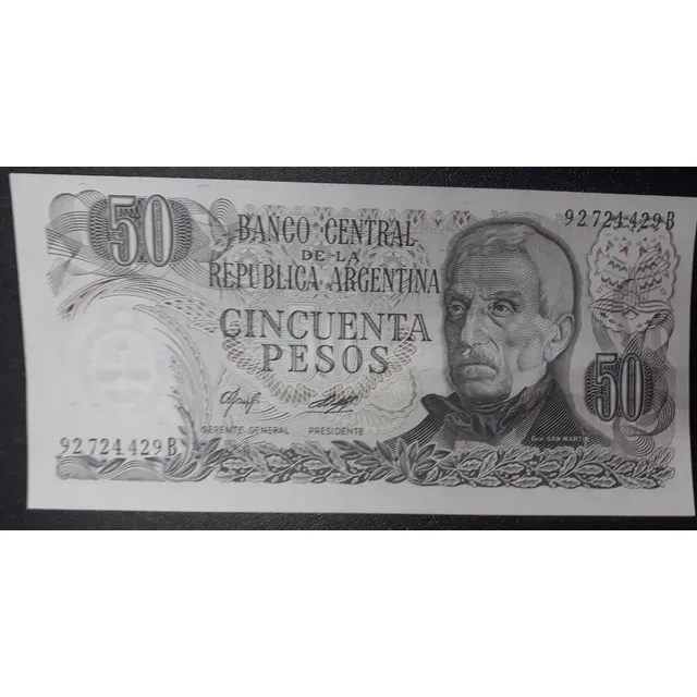 Billete De 50 Pesos Ley 18188