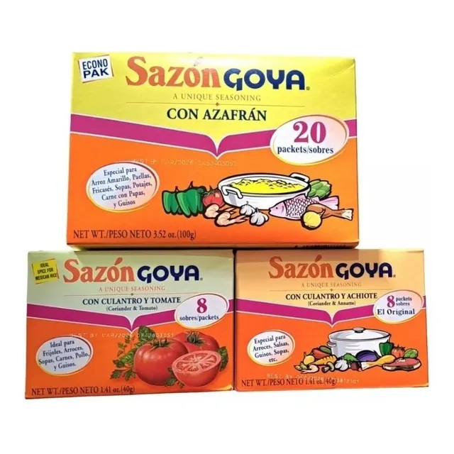 Sazonador Polvo Goya Mixto (azafrán-cilantro,tomate-achiote)
