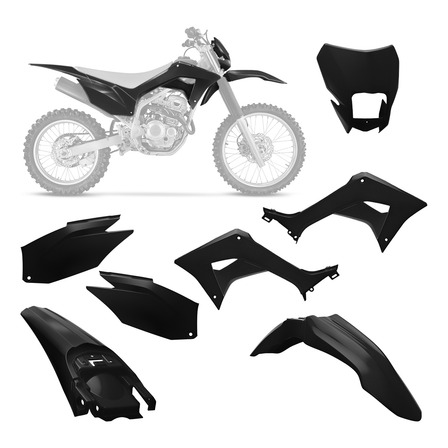 Kit Carenagem Original Pro Tork 5 Peças Para Crf 250f 2019 Kit Carenagem Original Pro Tork 5 Peças Para Crf 250f 2019