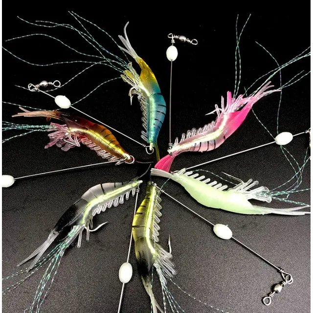 Señuelos De Pesca Camarón Fluorescentes.