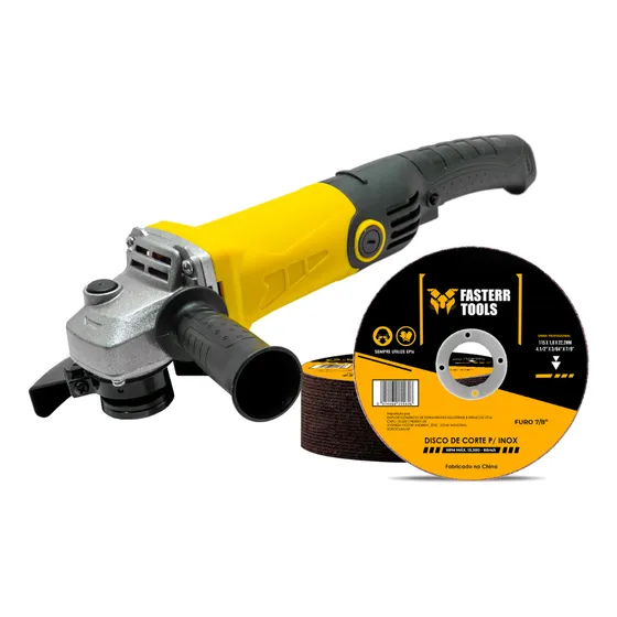 Kit Esmerilhadeira  220v 800w Titanium+ 10 Discos De Corte