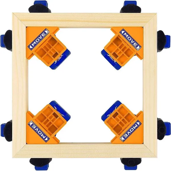 Prensa Esquinera X4 Escuadra Madera 90° Ángulo Madera Cuadro