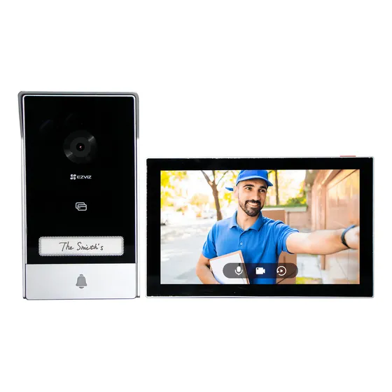 Ezviz Hp7, Timbre Videoportero Wifi 2k, Apertura Remota Color Negro