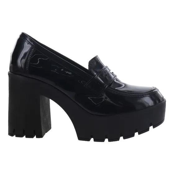 Mocasines Elegantes De Tacón Chunky Para Dama Mujer