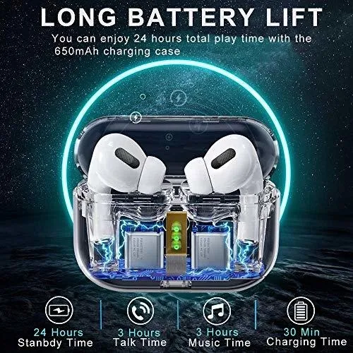 Bluetooth 5.0 Headphon With 24h Charging Case Built In Mic 1