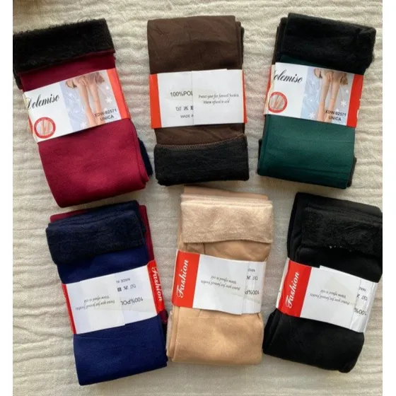 Pack 6 Pares Medias Peluche Abrigo Ropa Interior Mayorista Surtidos Único