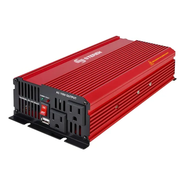 Inversor De Corriente Automotriz 1000w 12 Vcc-110 Vca Steren