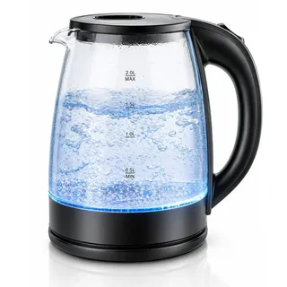 Chaleira Vidro Elétrica Automatica Mirian Home 2l Café Leite 127v