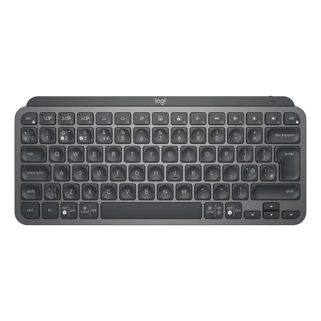 Teclado bluetooth Logitech Master Series QWERTY español color grafito con luz blanca