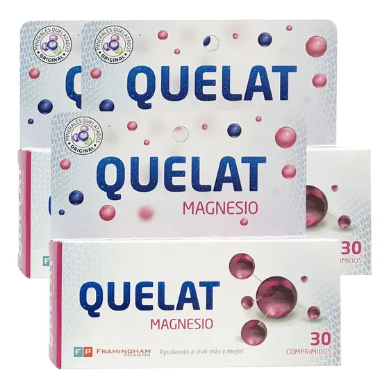 Pack Quelat Magnesio 90 Comprimidos Minerales Aminoquelados