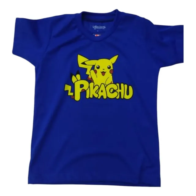 Franela Niño Pikachu Azul