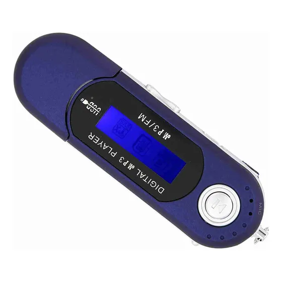 Leitor Portátil De Música Mp3 Usb Com Tela Lcd E Rádio Fm